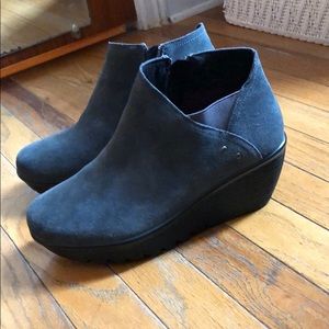 Charcoal Suede Booties